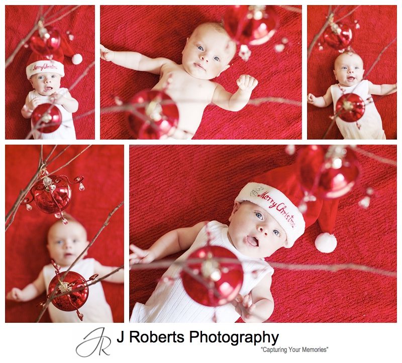 Baby first christmas portraits - sydney baby photographer